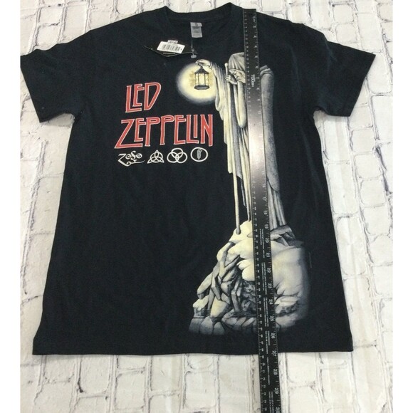 Gildan T-Shirt Unisex Size Small Color Black Hermit Led Zepplin Graphic Tee - Picture 5 of 8
